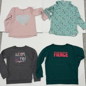 GIRLS SIZE 6   Bundle of 4 sweatshirts   In EUC